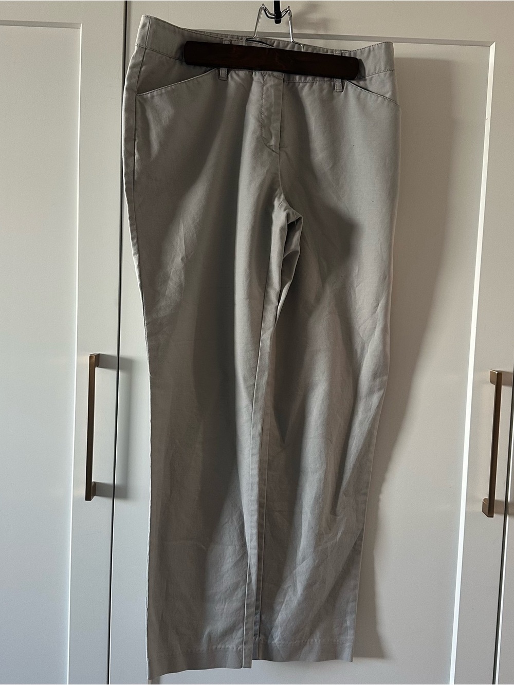 Kenneth Cole Light Gray Chinos - Straight Leg